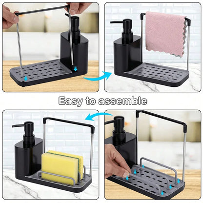5-in-1 Hand and Dish Soap Dispenser Set – Kitchen Organizer