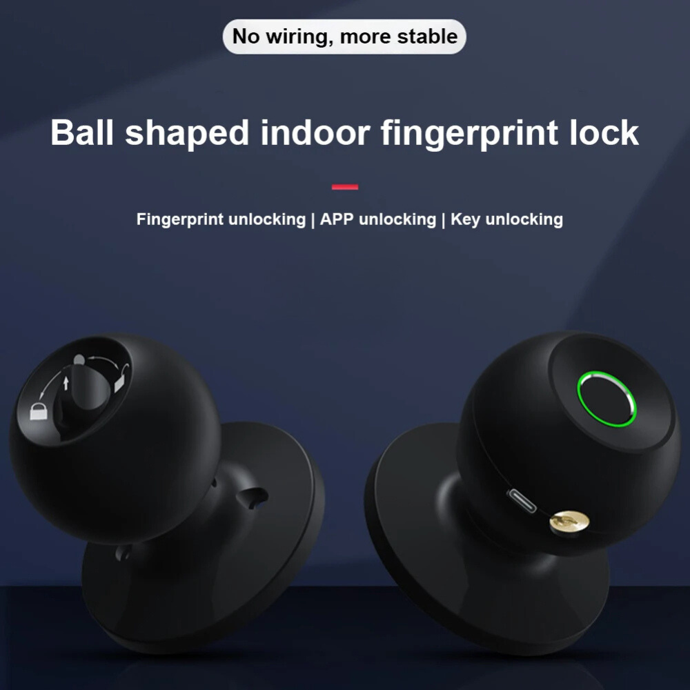 Smart Door Knob Keyless Entry Lock – Biometric & App Control
