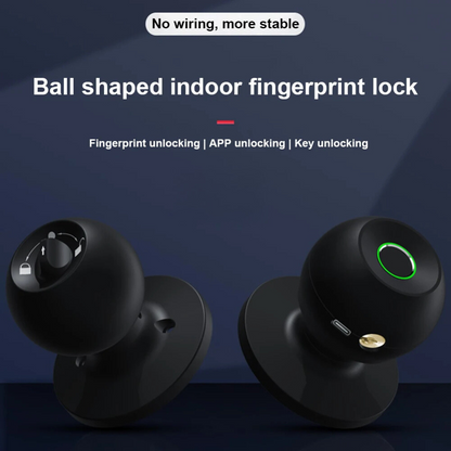Smart Door Knob Keyless Entry Lock – Biometric & App Control