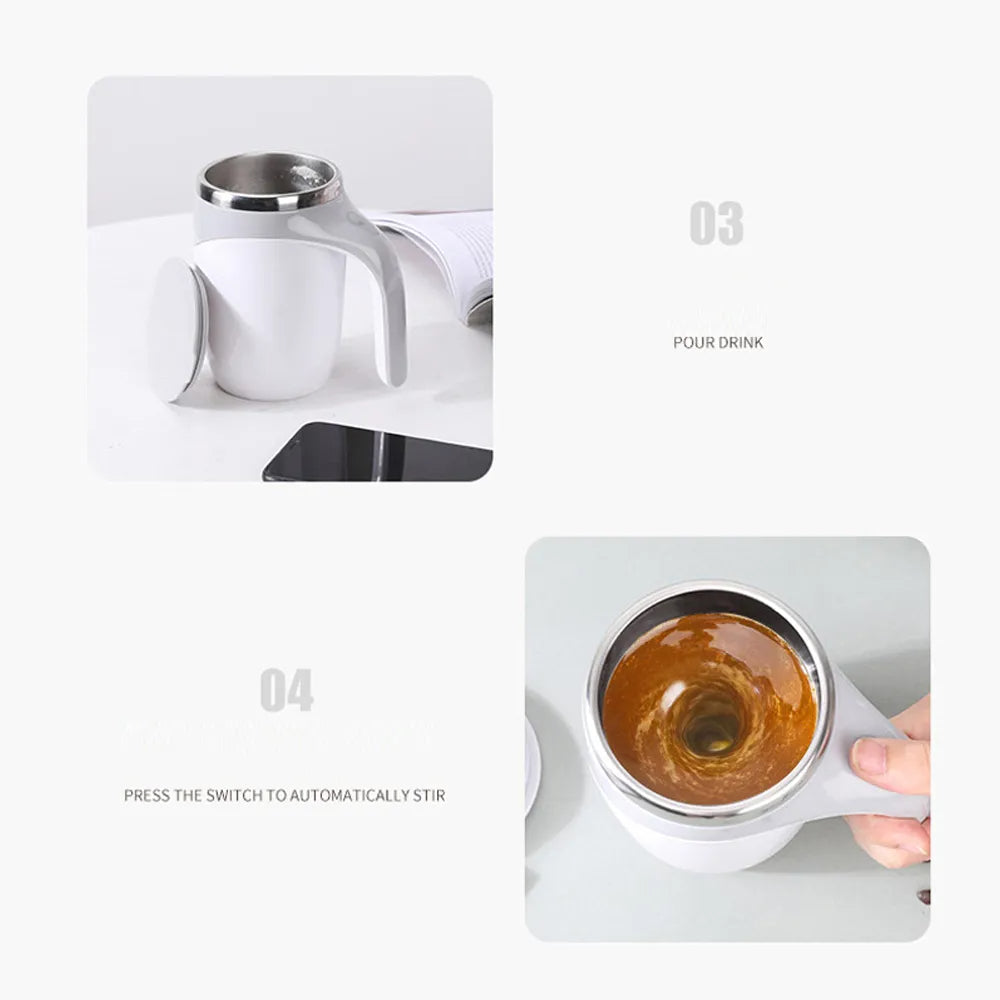 Self Stirring Mug – Electric Mixing Cup with Built-in Battery