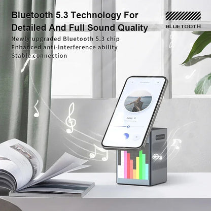 Magnetic Wireless Charger with Built-in Speaker