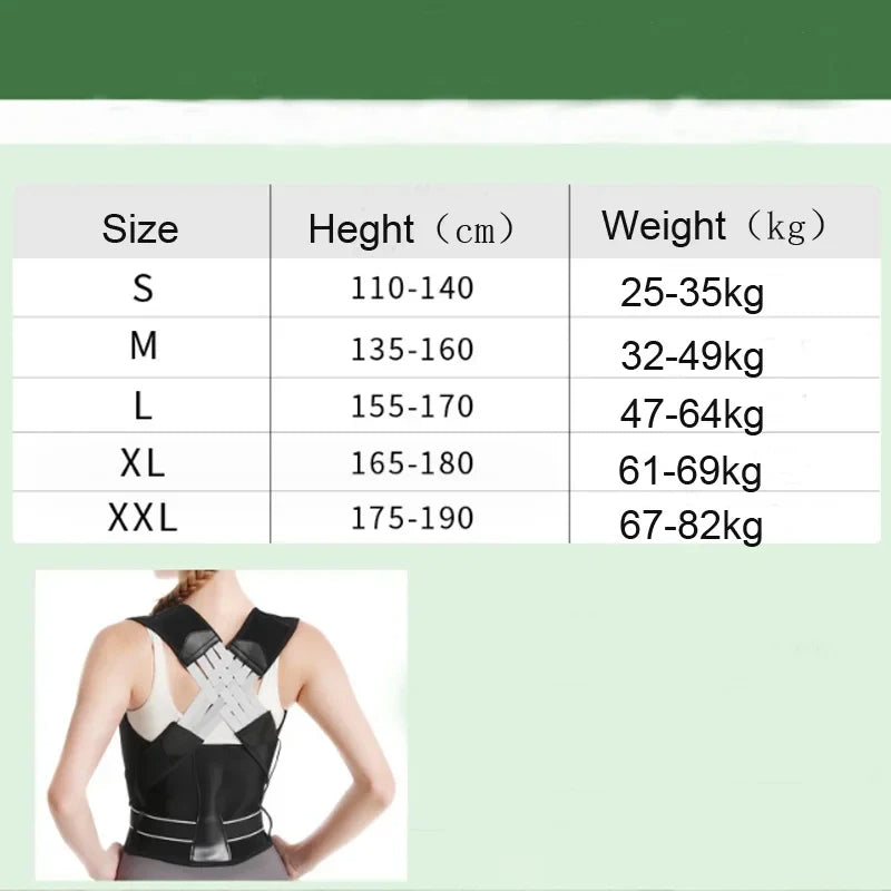 Adjustable Posture Corrector for Back, Neck & Shoulder Support
