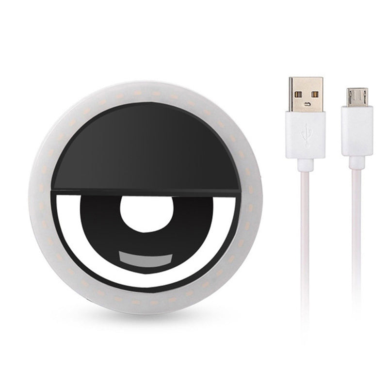 Selfie Ring Light for Phone – Rechargeable Clip-On LED Ring Light