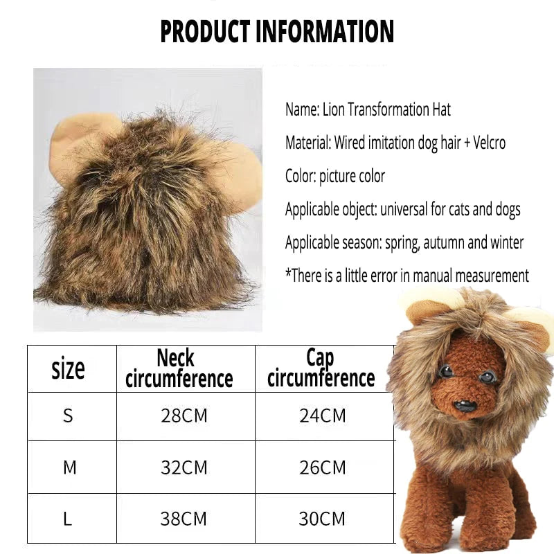 Cat Lion Mane – Costume for Cats & Small Dogs