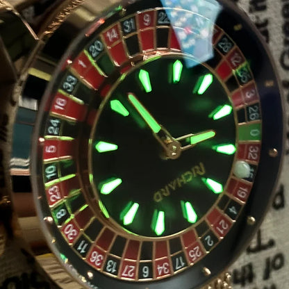 Las Vegas Roulette Mechanical Watch – NH35 Automatic Casino Dial Timepiece