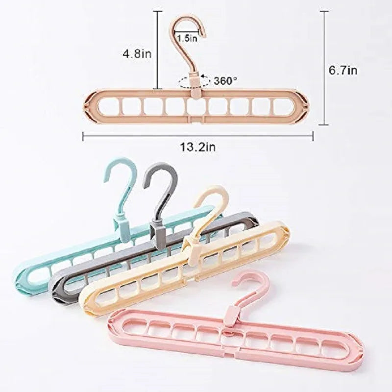 9-in-1 Smart Hanger – Space Saving Closet Organizer