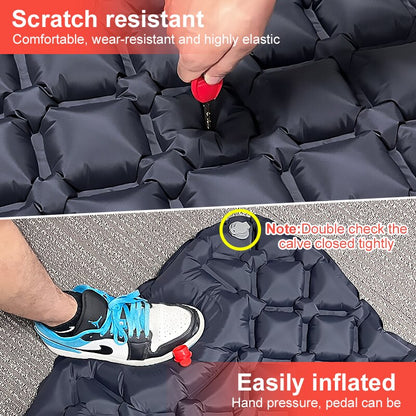 Camping Inflatable Mattress with Built-In Foot Pump