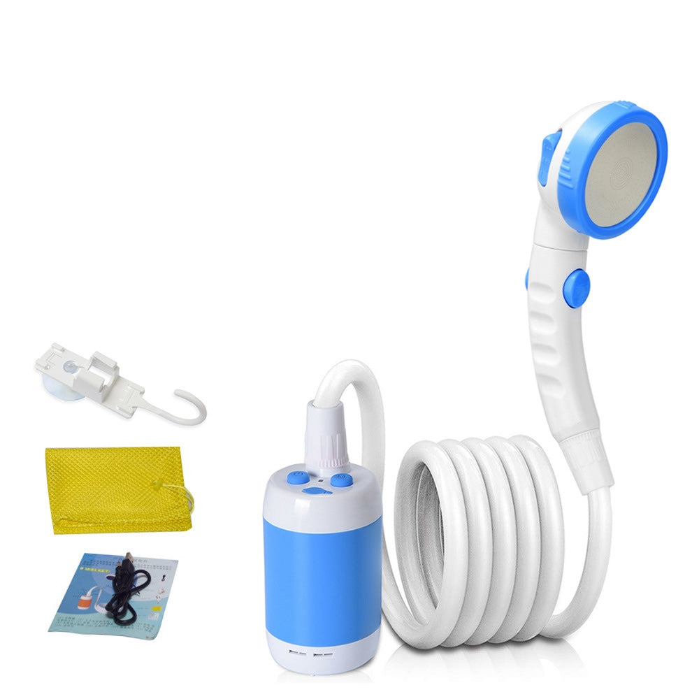 Portable Camping Shower Set with Rechargeable Battery