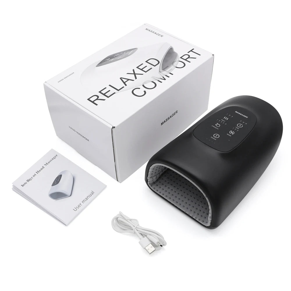 Wireless Electric Hand Massager with Heat & Compression