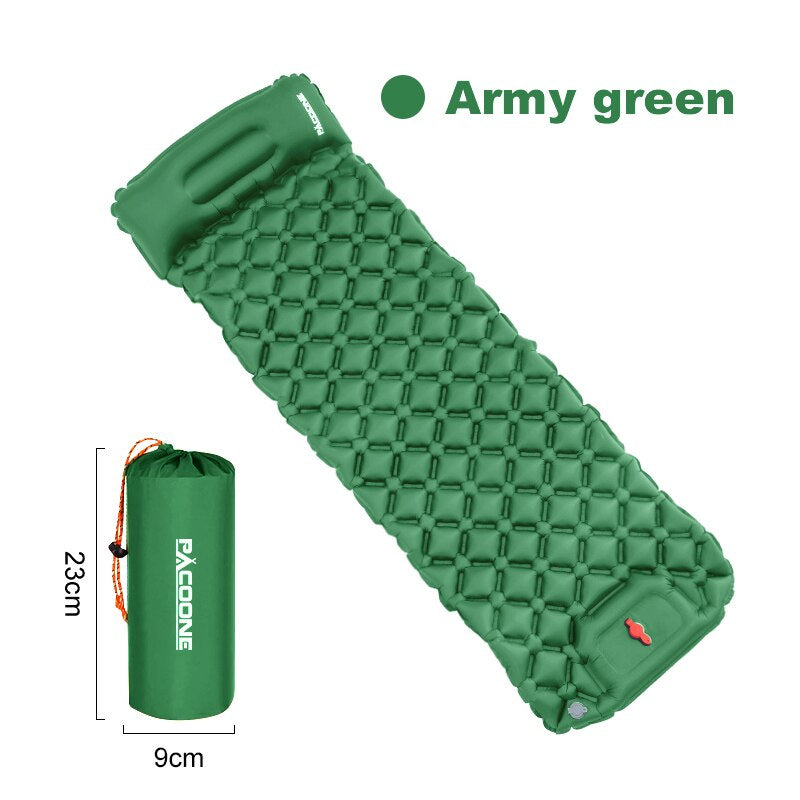 Camping Inflatable Mattress with Built-In Foot Pump