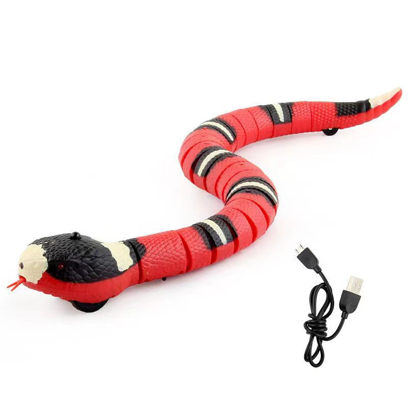 Interactive Snake Cat Toy – Realistic Smart Sensing Pet Toy