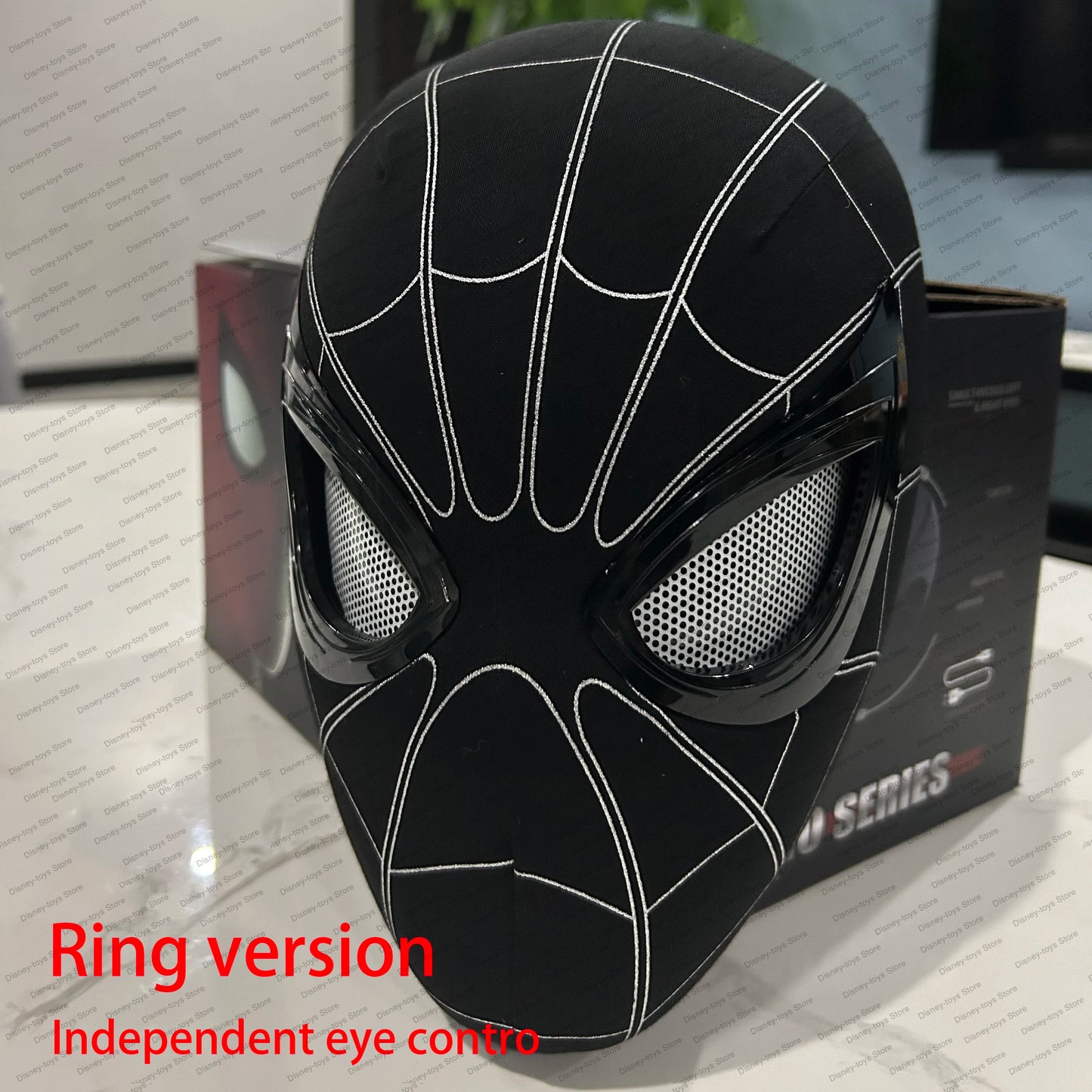 Realistic Spider Mask – Dual Control Blinking Cosplay Halloween Mask