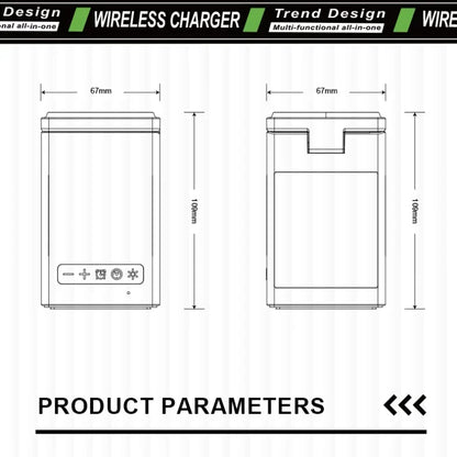 Magnetic Wireless Charger with Built-in Speaker