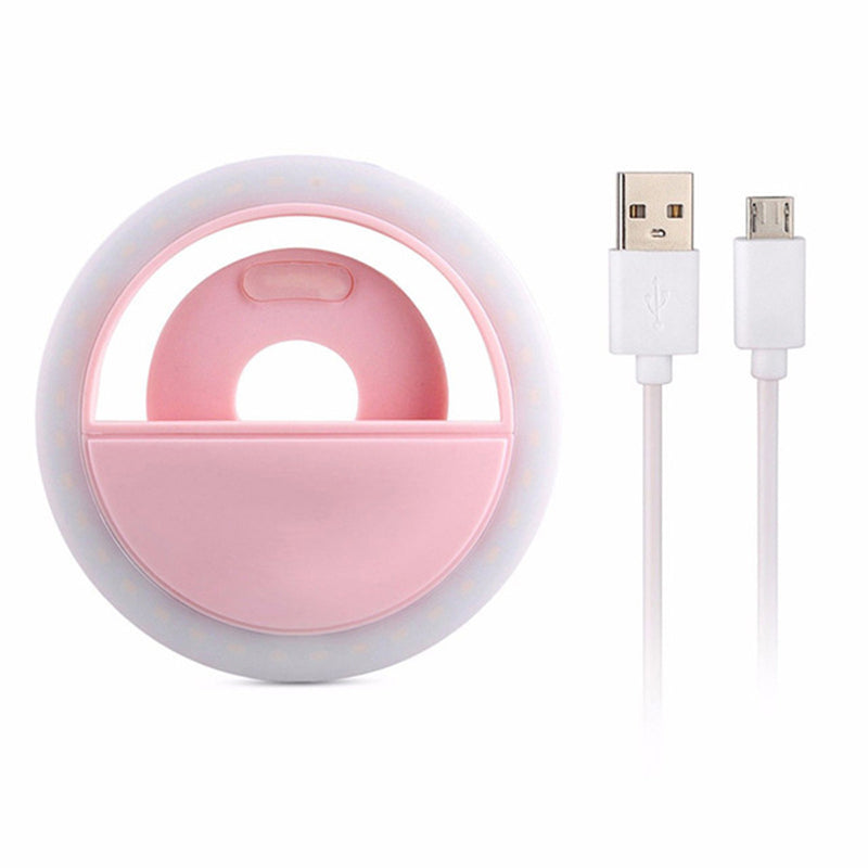 Selfie Ring Light for Phone – Rechargeable Clip-On LED Ring Light