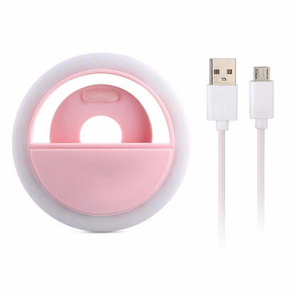 Selfie Ring Light for Phone – Rechargeable Clip-On LED Ring Light
