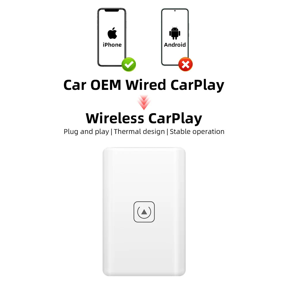 Wireless CarPlay Adapter – Plug & Play Dongle for Apple iPhone