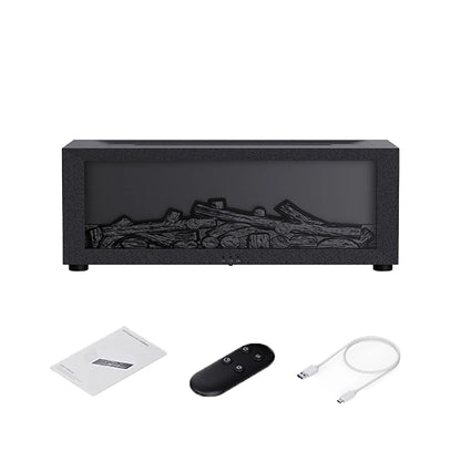 Fireplace Humidifier – LED Flame Essential Oil Diffuser