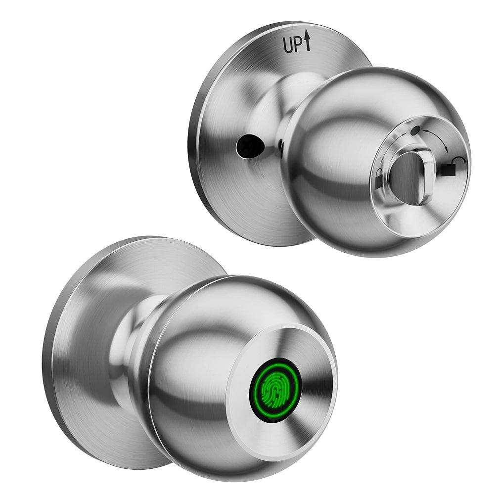 Smart Door Knob Keyless Entry Lock – Biometric & App Control