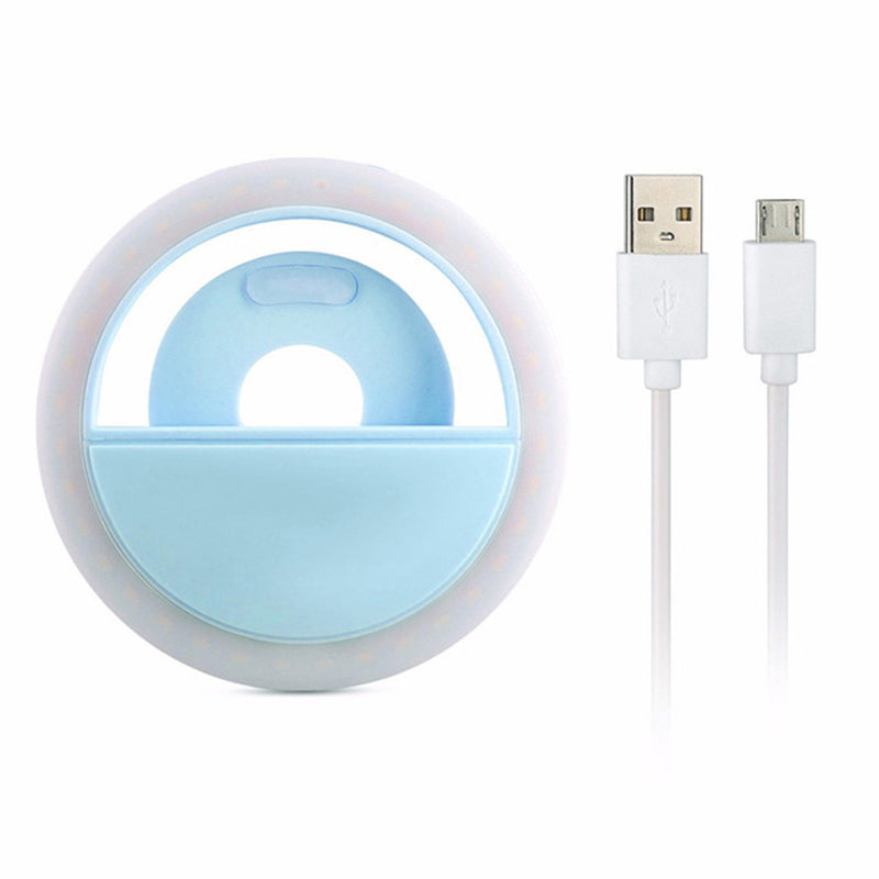 Selfie Ring Light for Phone – Rechargeable Clip-On LED Ring Light