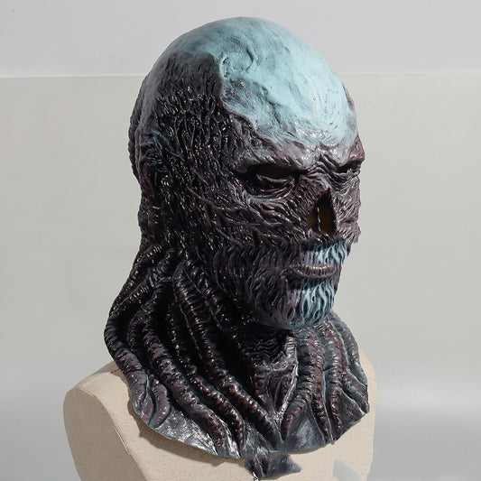 Vecna-Inspired Latex Horror Mask – Realistic Halloween Cosplay Headgear