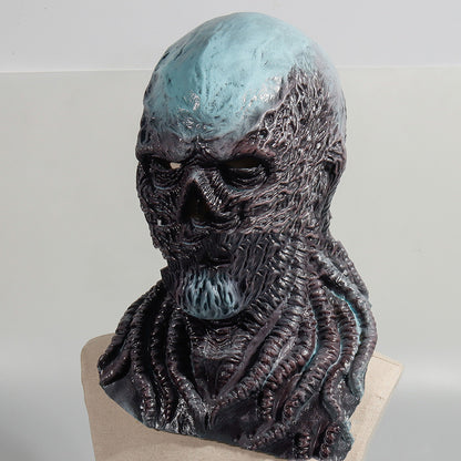 Vecna-Inspired Latex Horror Mask – Realistic Halloween Cosplay Headgear