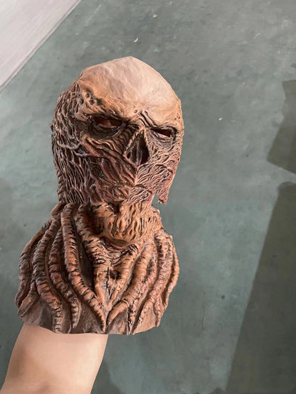 Vecna-Inspired Latex Horror Mask – Realistic Halloween Cosplay Headgear